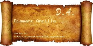 Diamant Ancilla névjegykártya